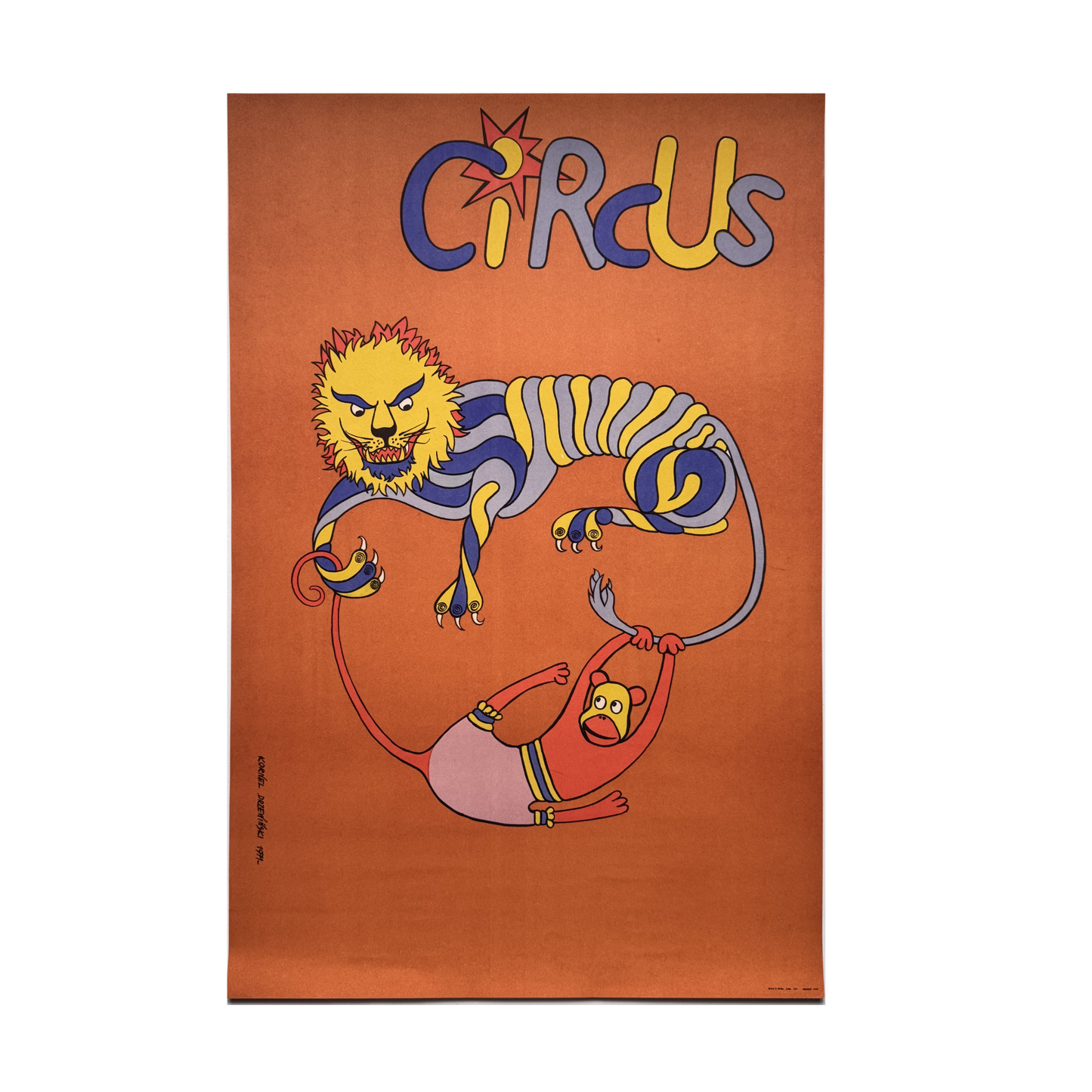 Kornel Drzewinski | Circus Monkey and Lion | 1971