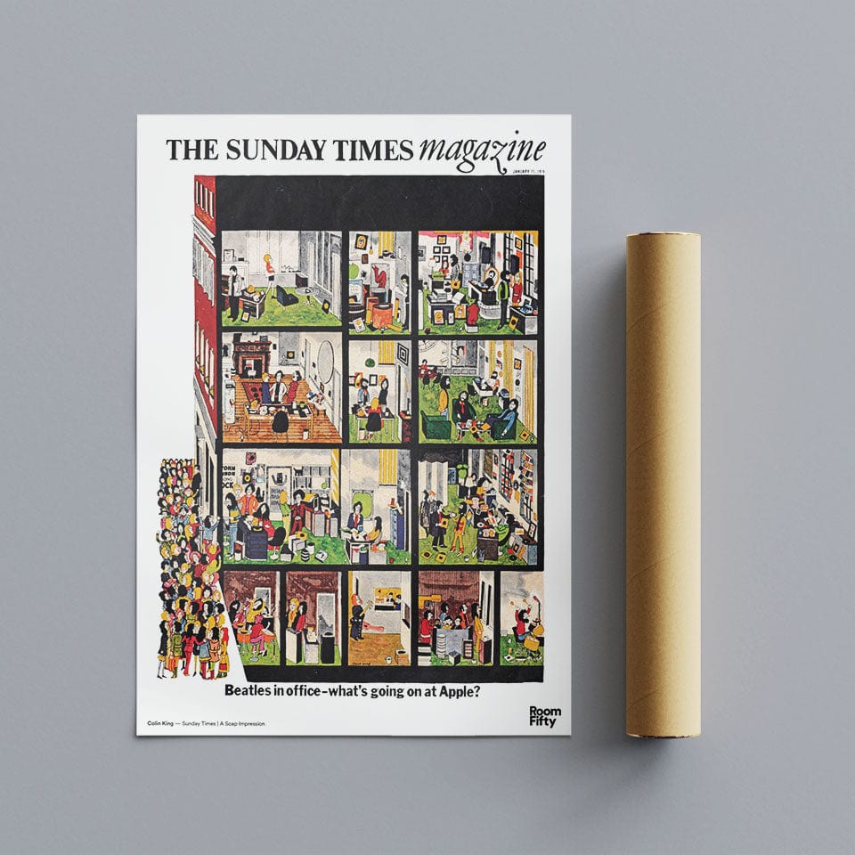 Captain Cyan Poster A2 (42x59.4cm) Sunday Times Magazine January 1970 | Colin King | Poster