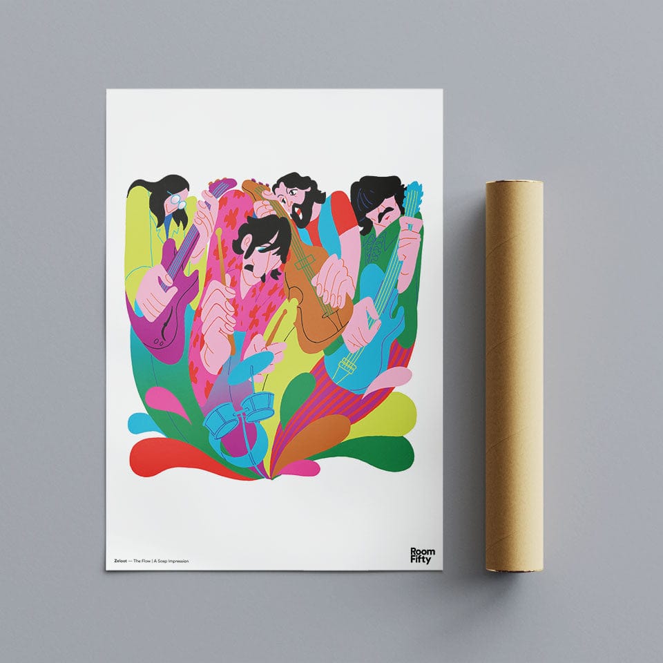 Captain Cyan Poster The Flow | Zeloot | Poster