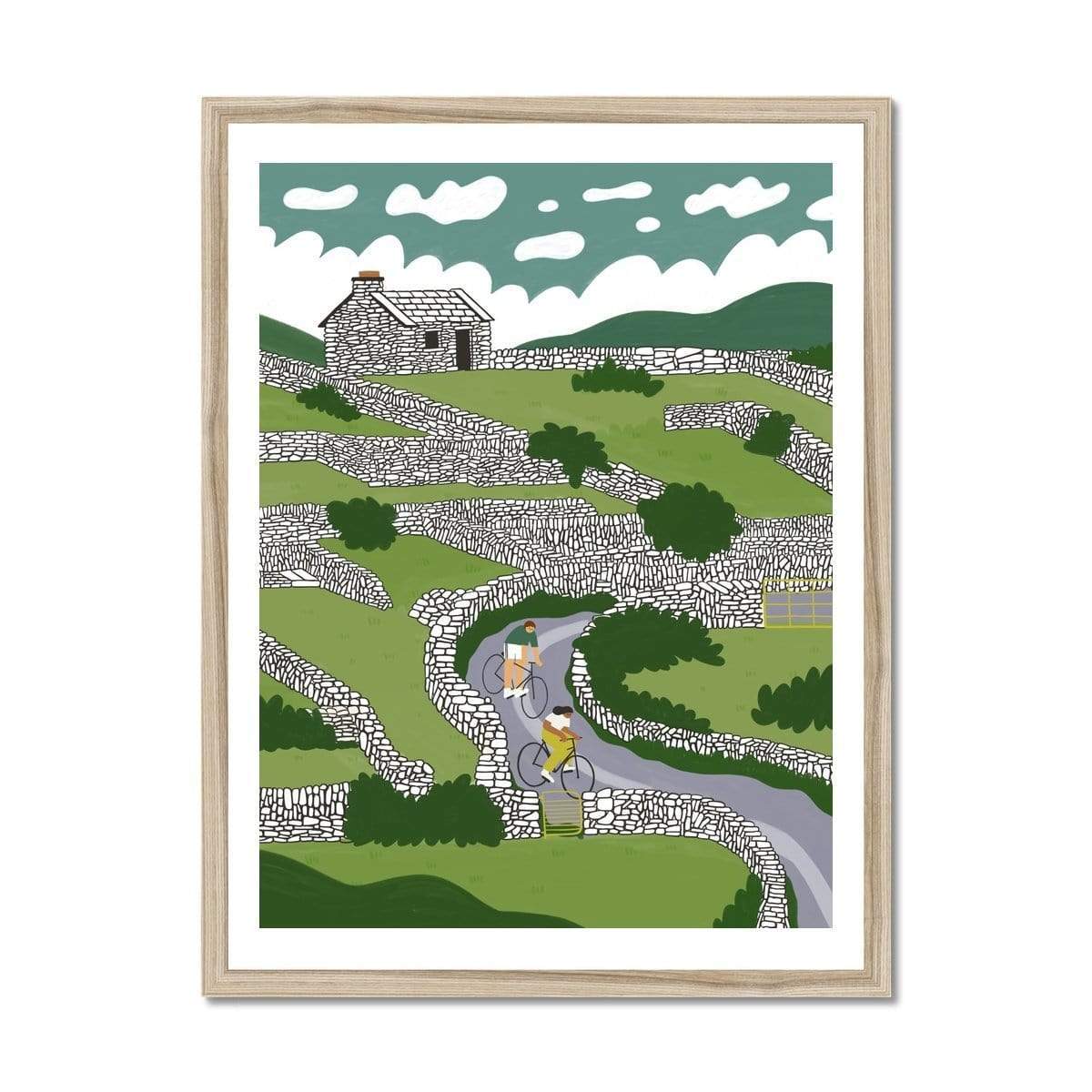 Prodigi Fine art 12"x16" / Natural Frame Fuchsia MacAree | Inisheer