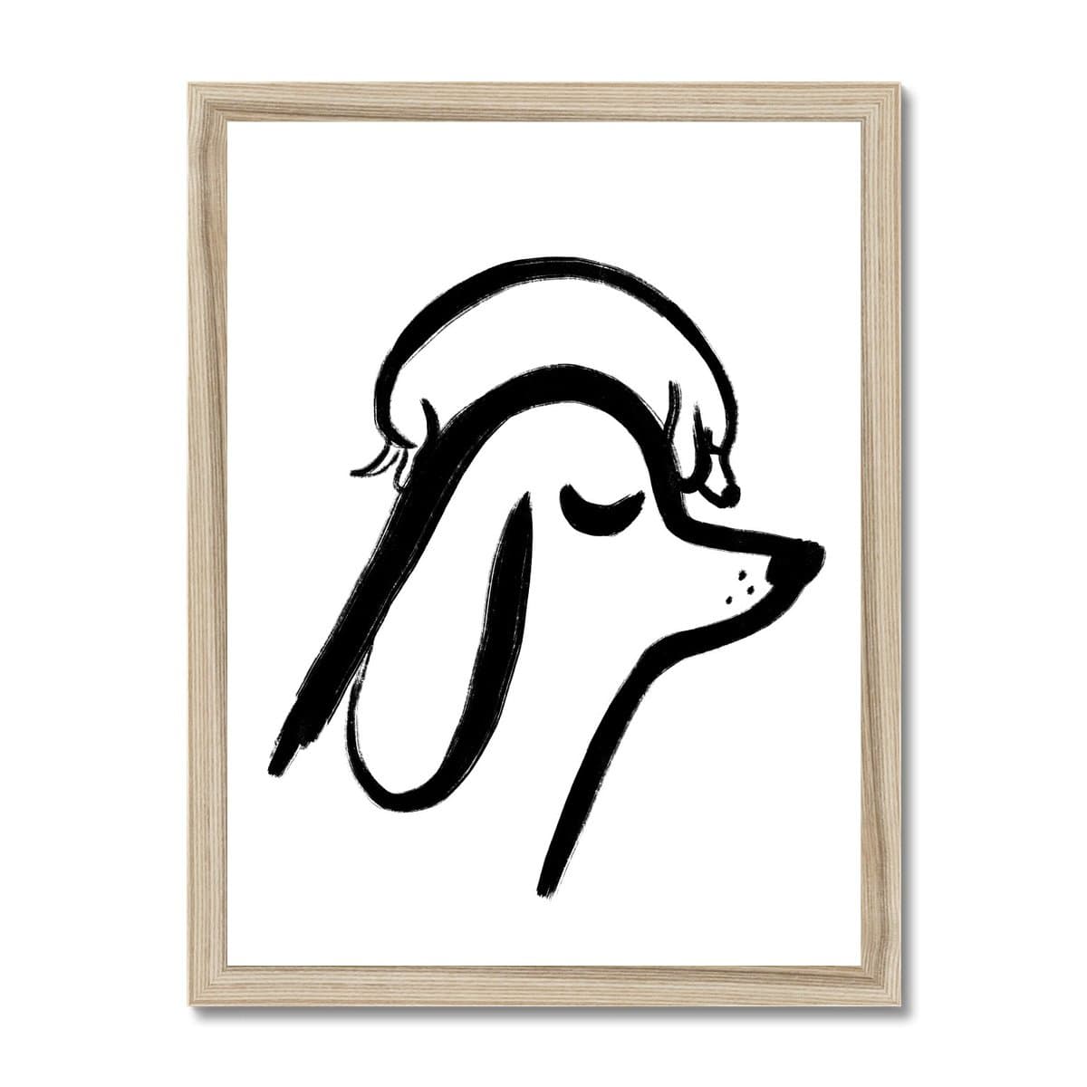 Prodigi Fine art 12"x16" / Natural Frame John Bond | Happy Headspace