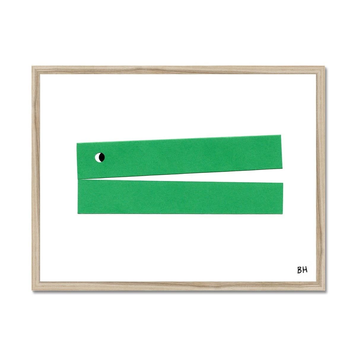 Prodigi Fine art 16"x12" / Natural Frame Ben Hickey | Crocodile