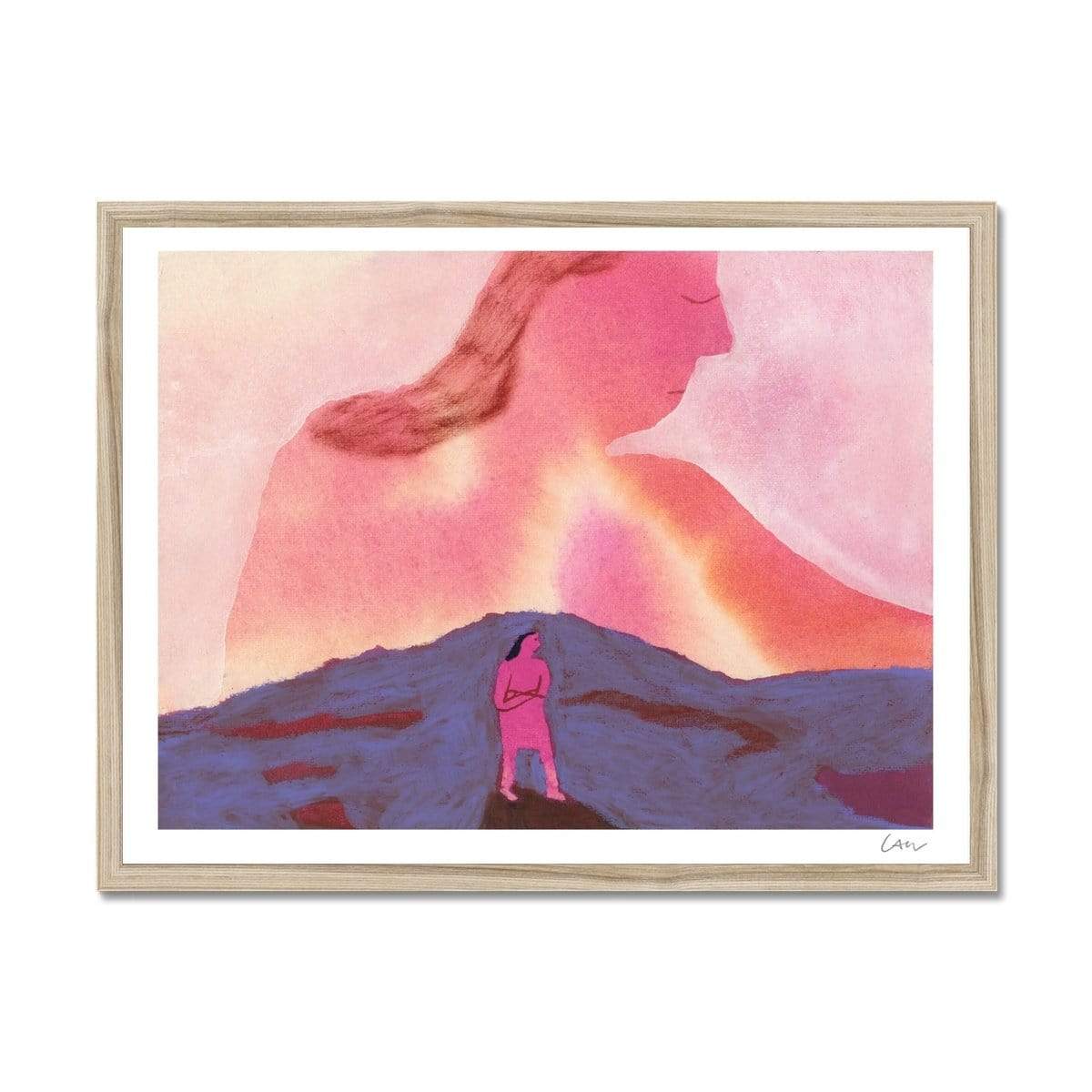 Prodigi Fine art 16"x12" / Natural Frame Charlotte Ager | And Breathe