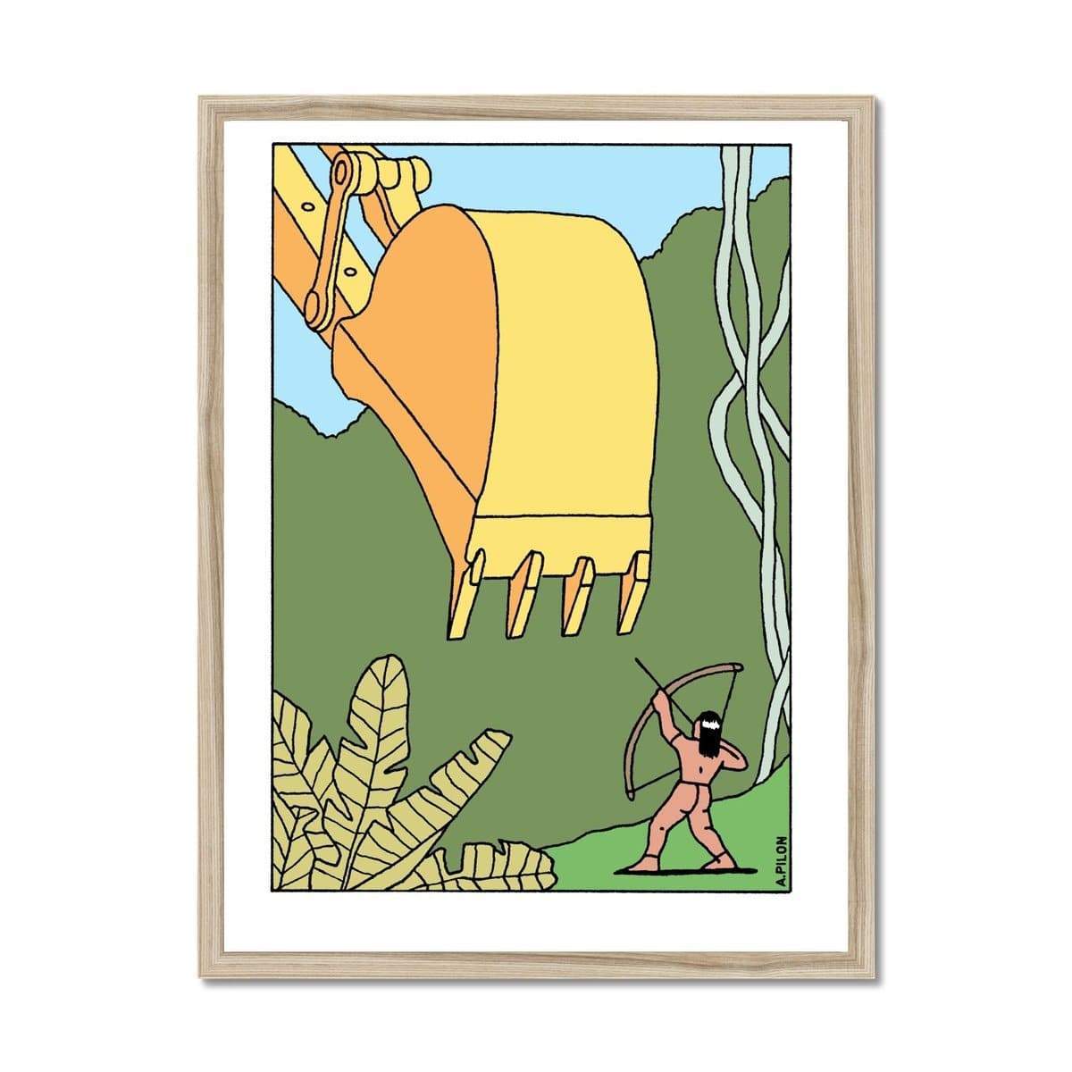 Prodigi Fine art 18"x24" / Natural Frame Alain Pilon | Native Land