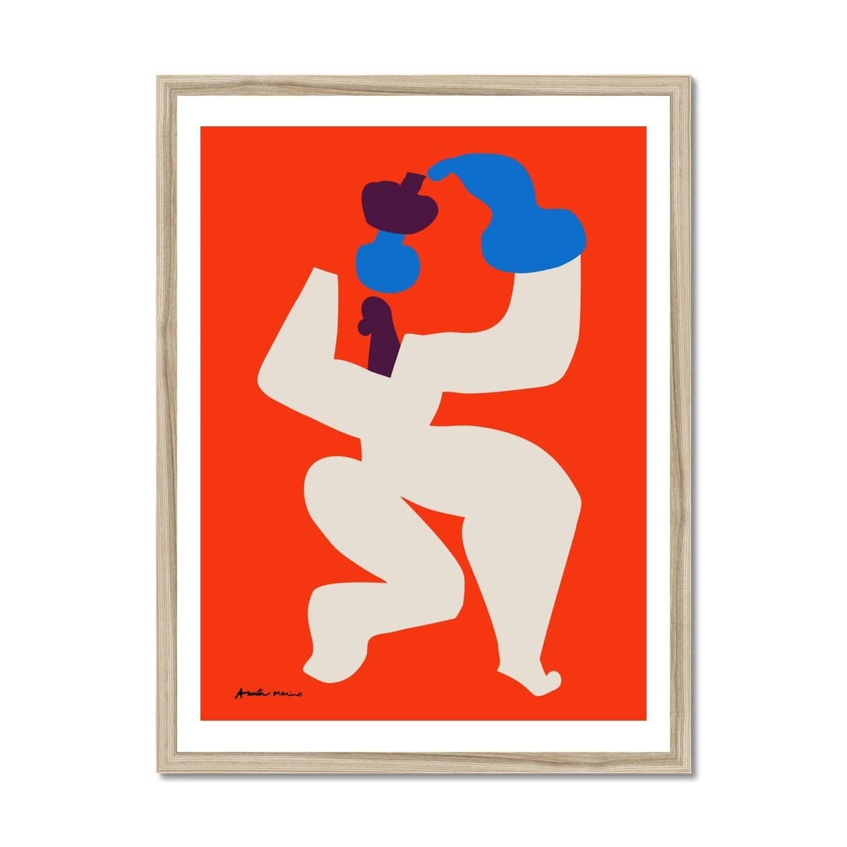 Prodigi Fine art 18"x24" / Natural Frame Amrita Marino | A Big Splash