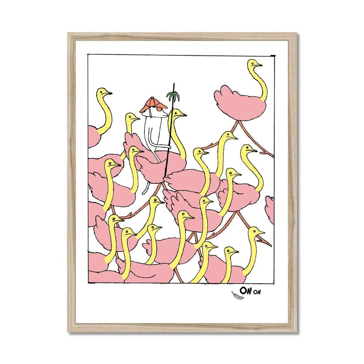 Prodigi Fine art 18"x24" / Natural Frame Anna Haifisch | Ostrich