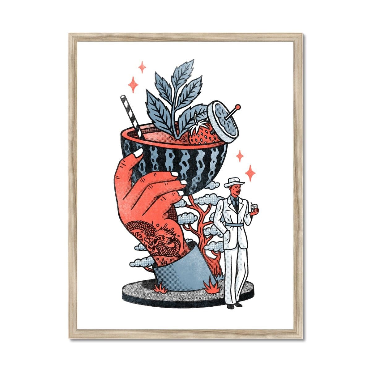 Prodigi Fine art 18"x24" / Natural Frame Bene Rohlmann | Cocktail