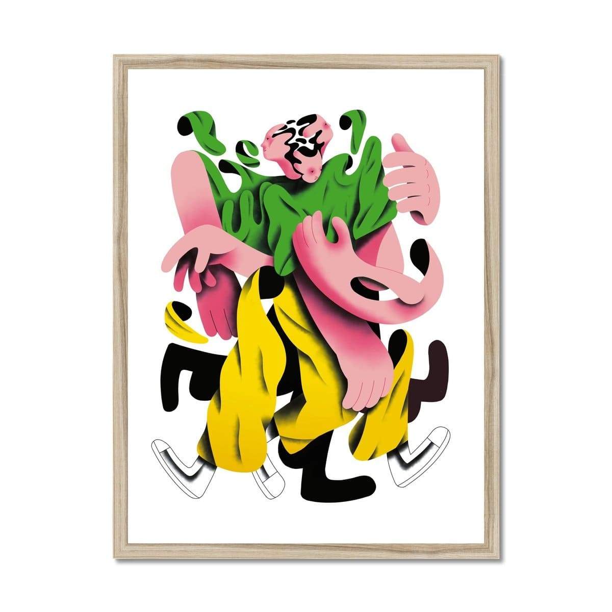 Prodigi Fine art 18"x24" / Natural Frame Cathal Duane | Distracted Framed Print