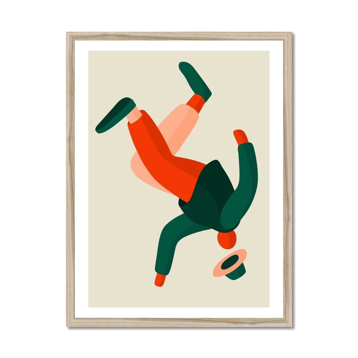 Prodigi Fine art 18"x24" / Natural Frame Cecile Gariepy | Man with Hat