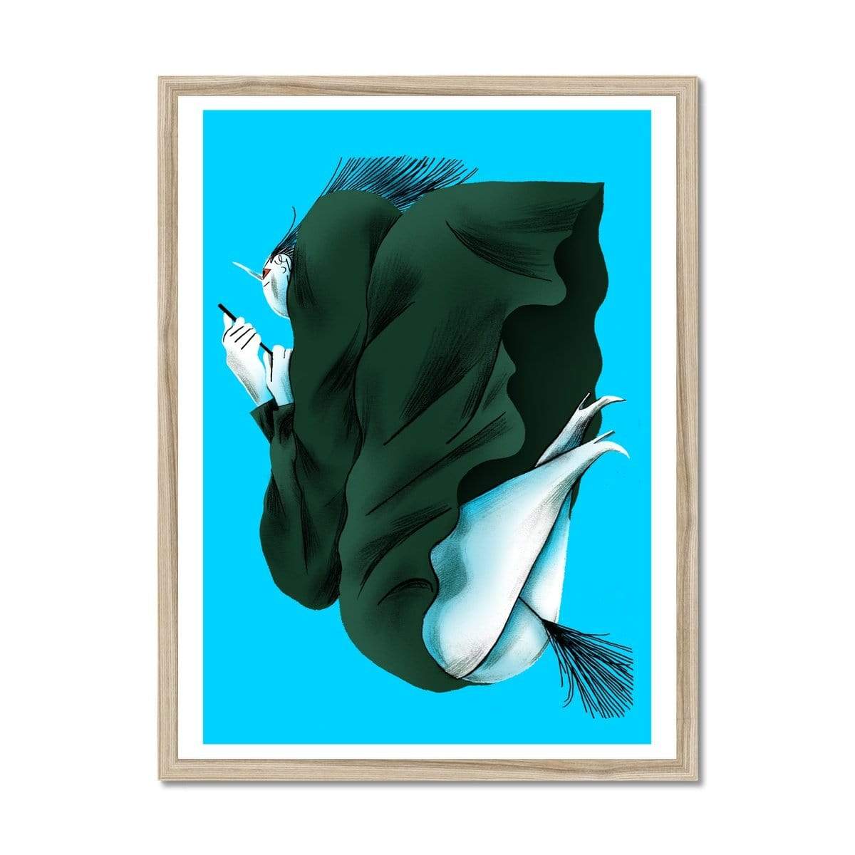 Prodigi Fine art 18"x24" / Natural Frame Charlotte Dumortier | Broomstick