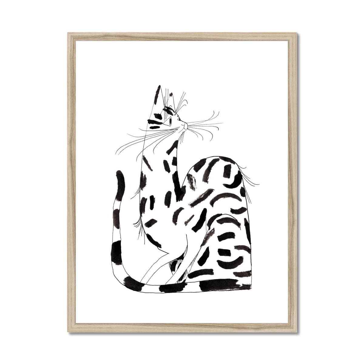 Prodigi Fine art 18"x24" / Natural Frame Charlotte Dumortier | Cat