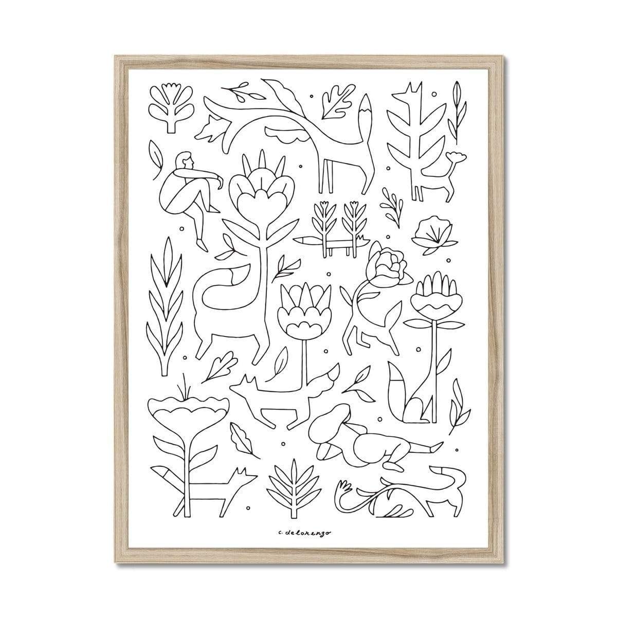 Prodigi Fine art 18"x24" / Natural Frame Christopher DeLorenzo | Forest Lovers