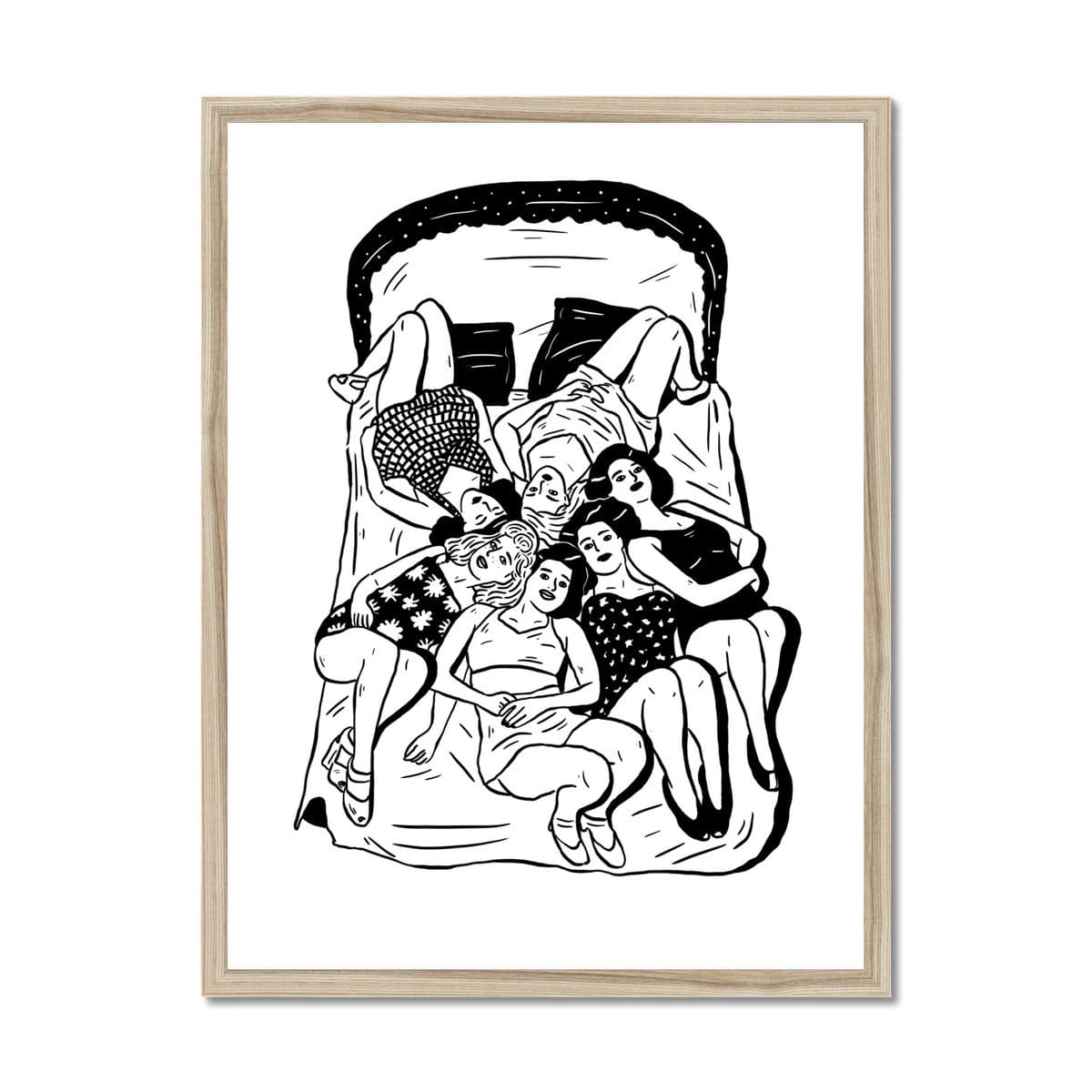 Prodigi Fine art 18"x24" / Natural Frame Cloé Bourguignon | Girls