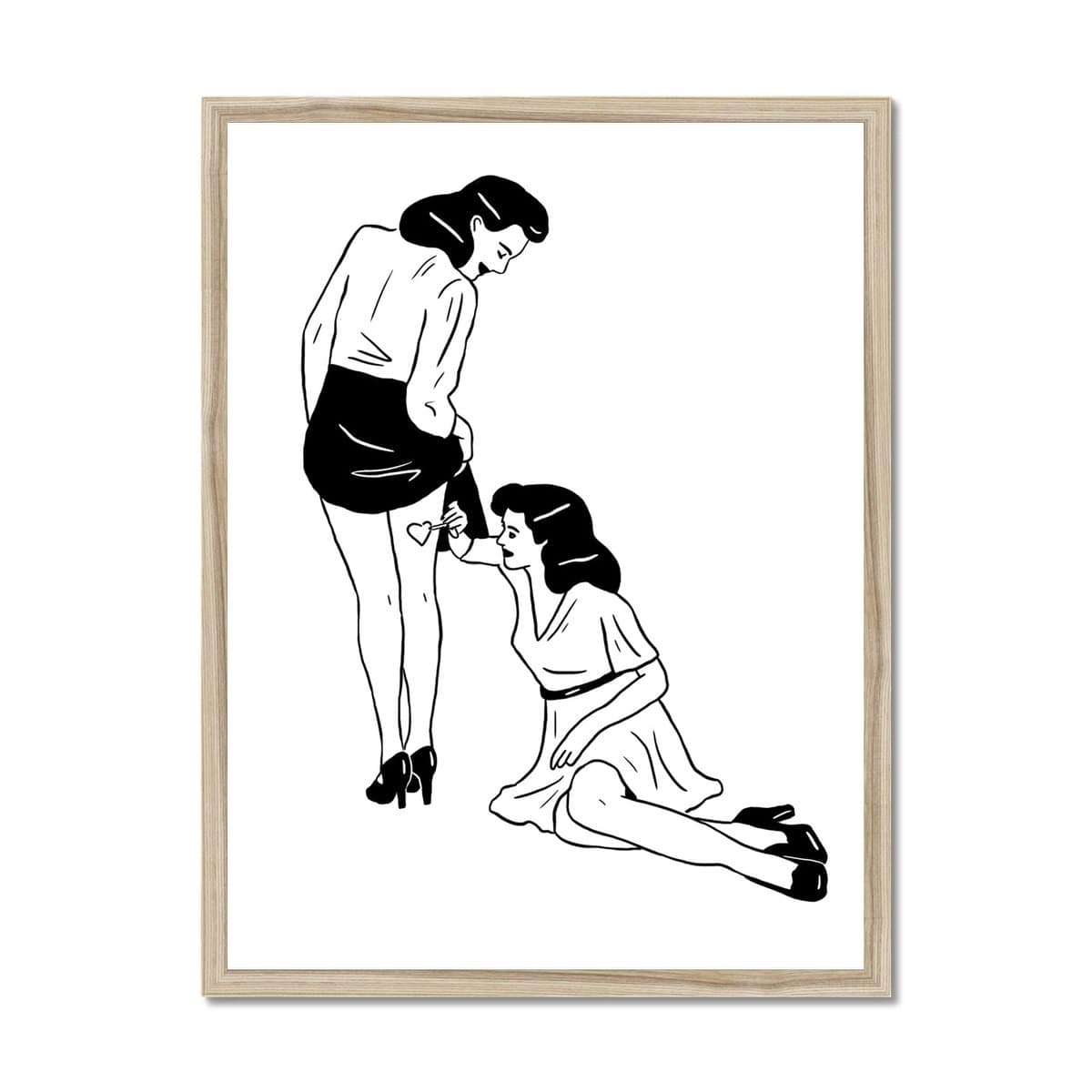 Prodigi Fine art 18"x24" / Natural Frame Cloé Bourguignon | La Femme Fardée