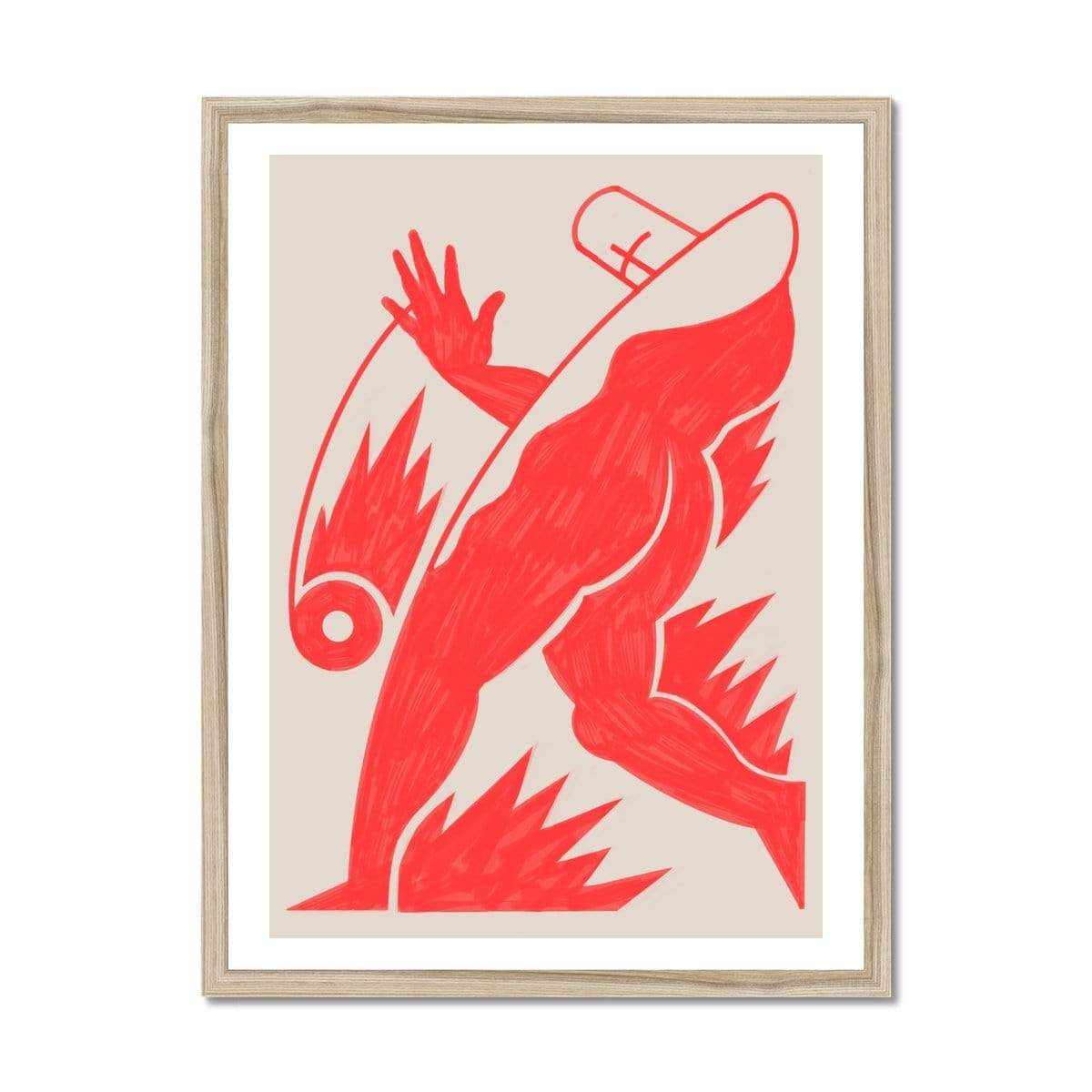 Prodigi Fine art 18"x24" / Natural Frame Cristian Iacob | Yoyo Through the Fire and Flames