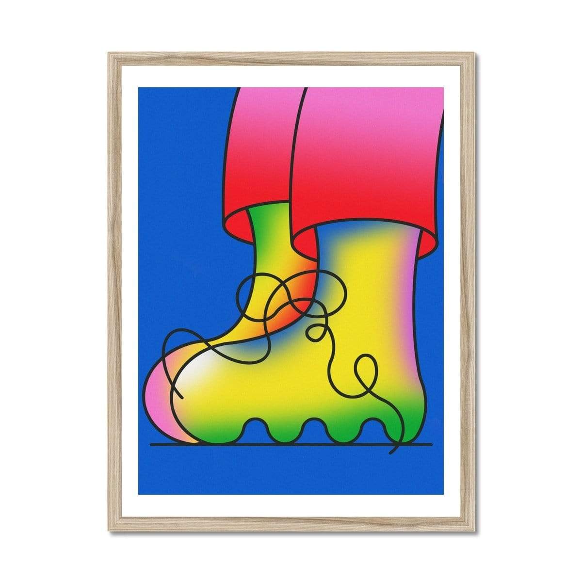 Prodigi Fine art 18"x24" / Natural Frame Fran Caballero | Boots