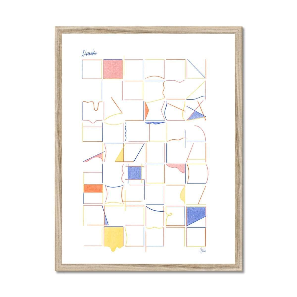 Prodigi Fine art 18"x24" / Natural Frame Gizem Vural | Drunk Comic