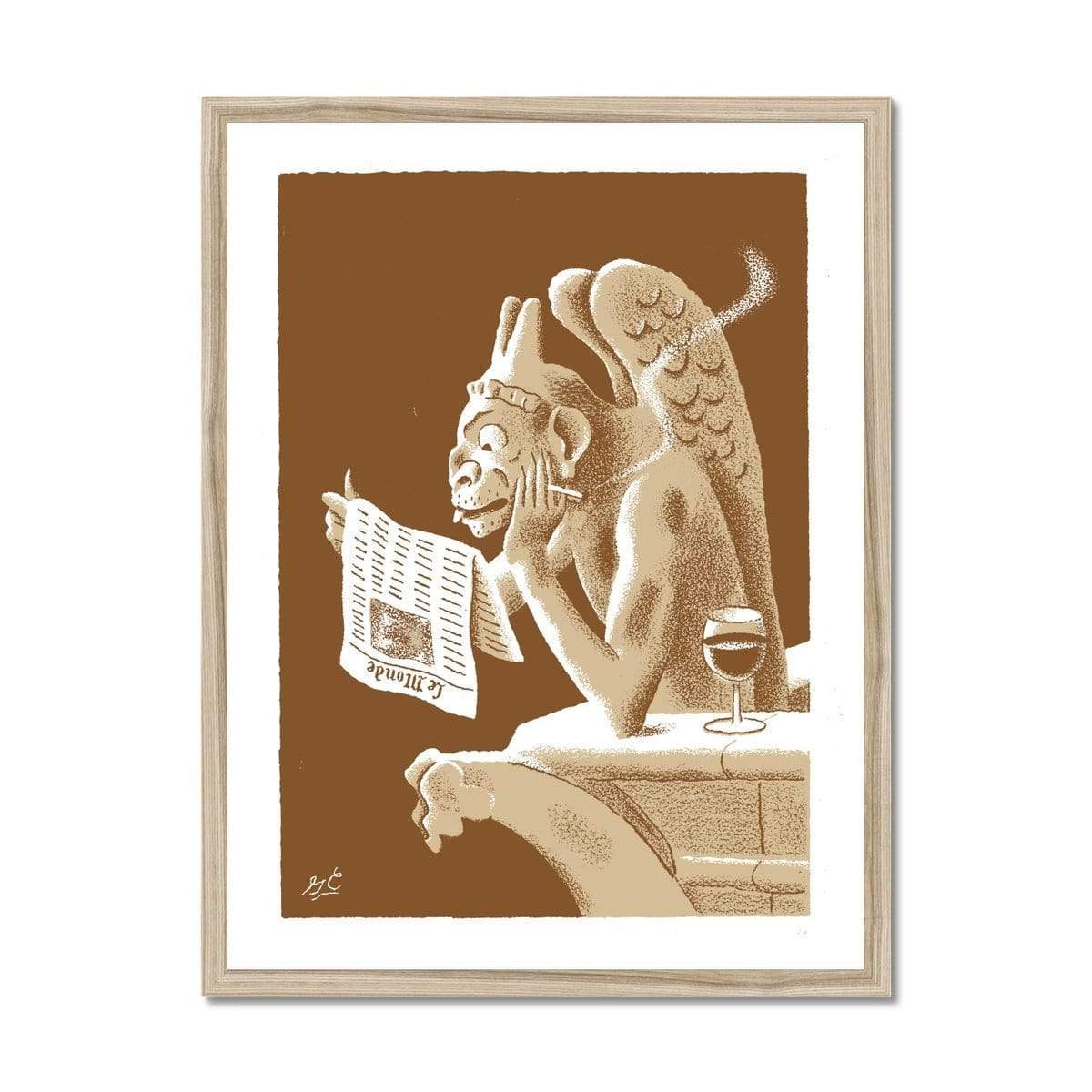 Prodigi Fine art 18"x24" / Natural Frame Greg Clarke | Gargoyle