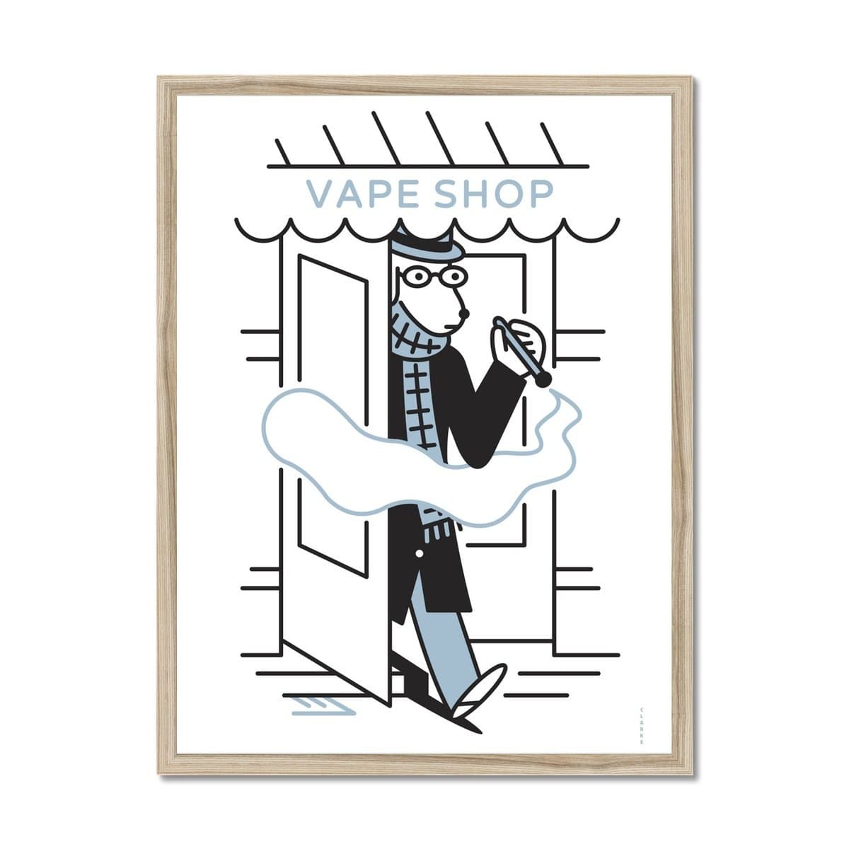 Prodigi Fine art 18"x24" / Natural Frame Greg Clarke | Vape Dog