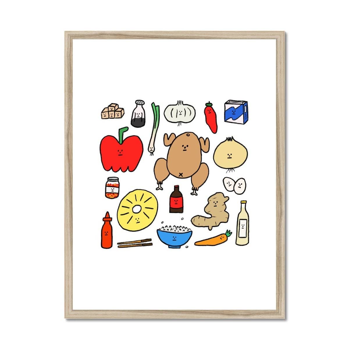 Prodigi Fine art 18"x24" / Natural Frame Holly St Clair | Sweet and Sour Chicken