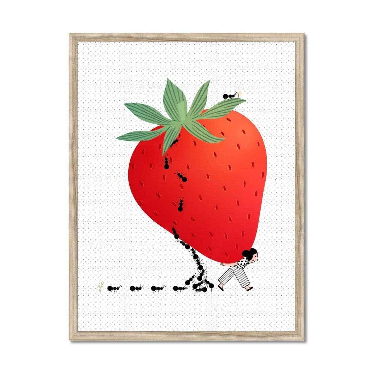 Prodigi Fine art 18"x24" / Natural Frame Ilaria Falorsi | Berry