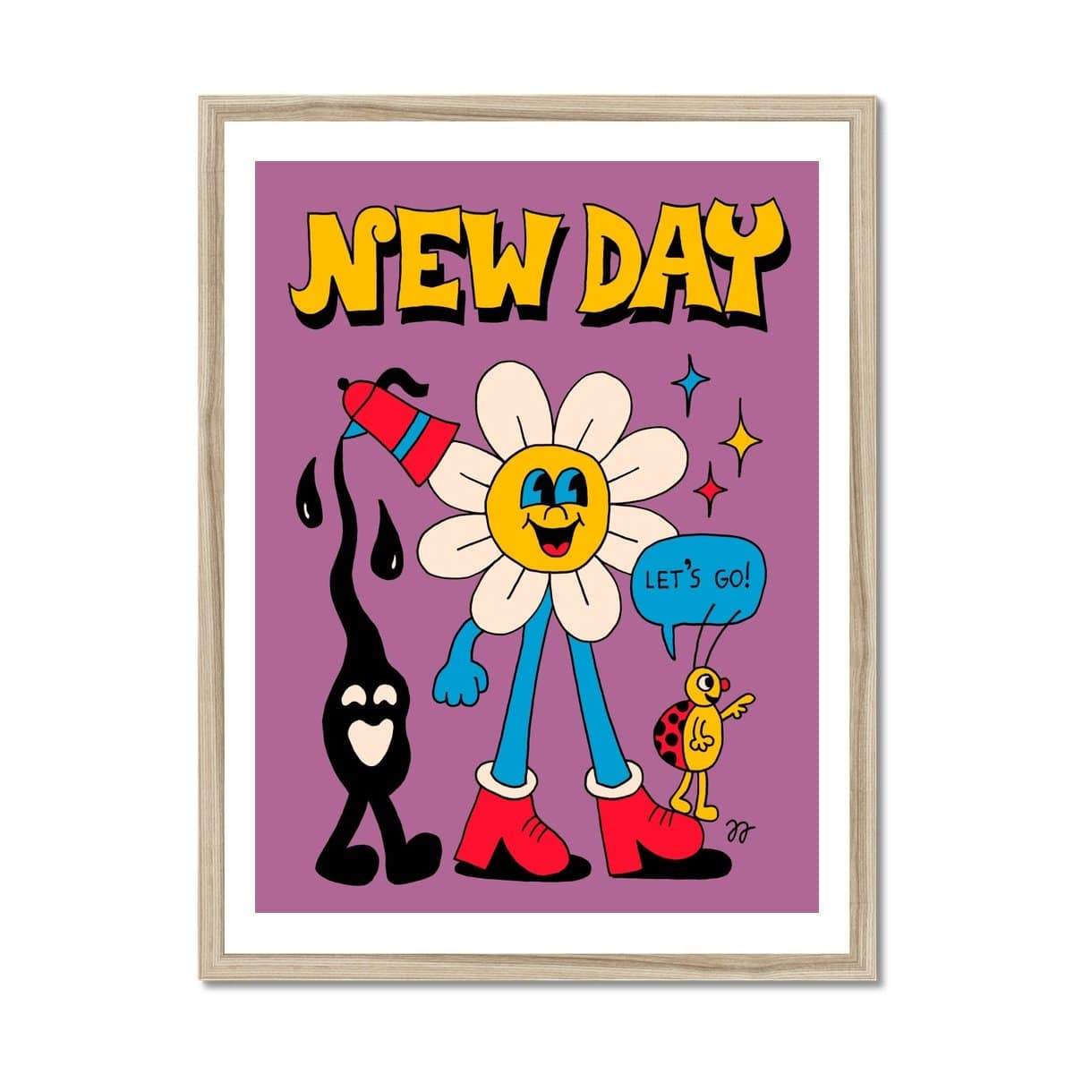 Prodigi Fine art 18"x24" / Natural Frame Jango Jim | New Day