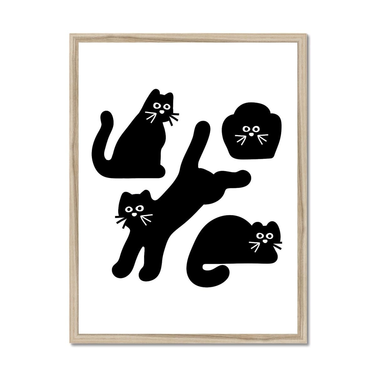 Prodigi Fine art 18"x24" / Natural Frame Jasper Van Gestel | Cats