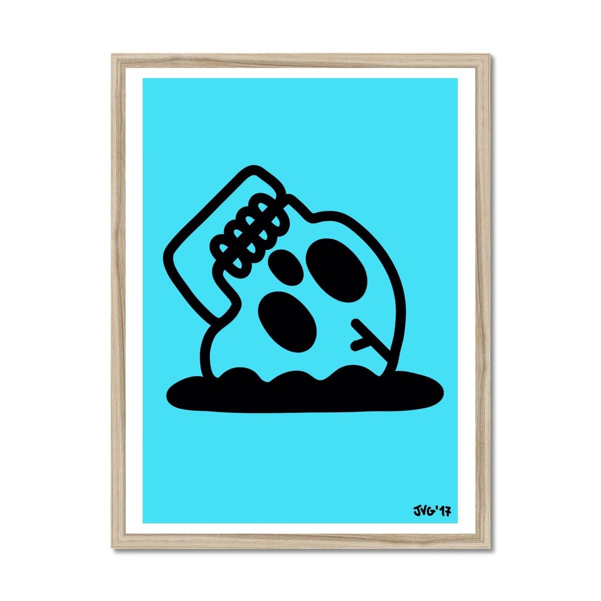 Prodigi Fine art 18"x24" / Natural Frame Jasper Van Gestel | Skull