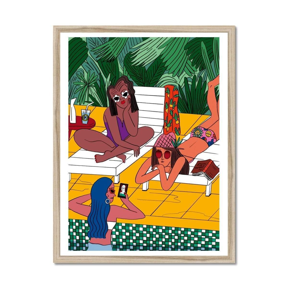 Prodigi Fine art 18"x24" / Natural Frame Ji Hyun Yu | Three Girls