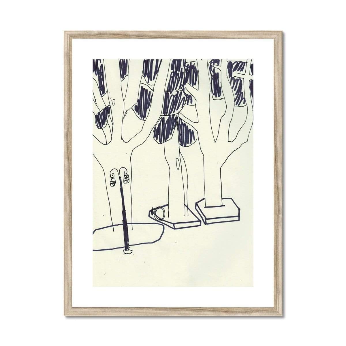 Prodigi Fine art 18"x24" / Natural Frame Joe Gamble | Fuxing Park