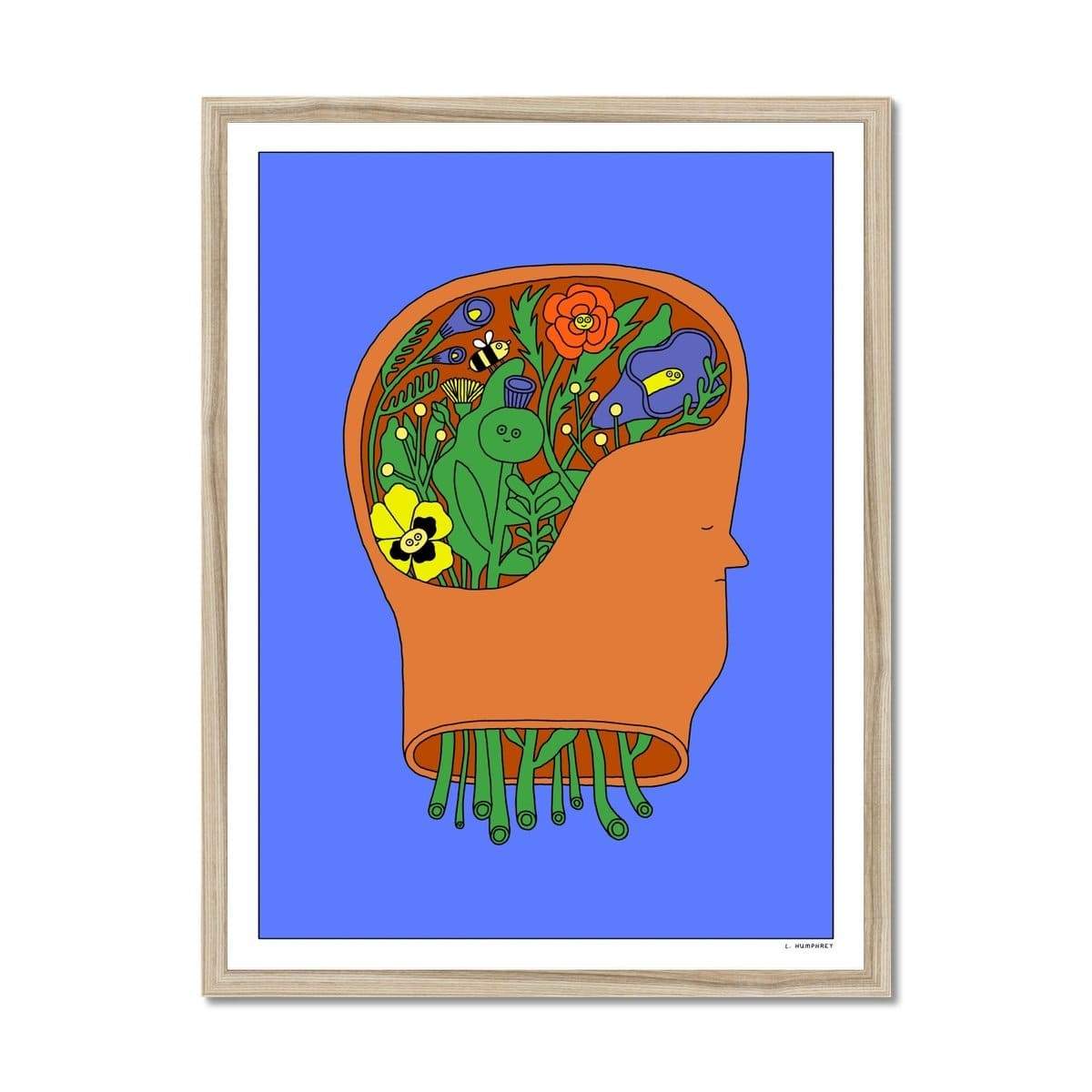 Prodigi Fine art 18"x24" / Natural Frame Lauren Humphrey | Internal Blossom