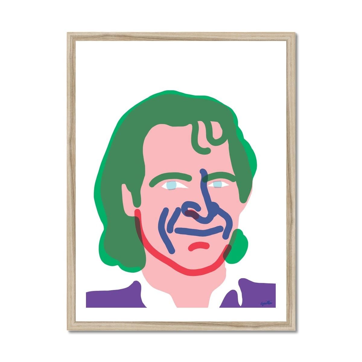 Prodigi Fine art 18"x24" / Natural Frame Lorenzo Gritti | Joker