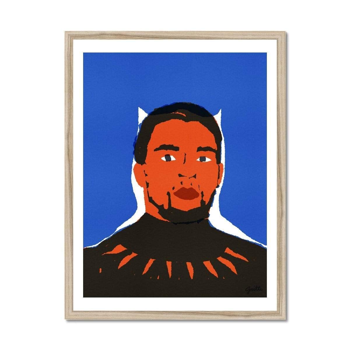 Prodigi Fine art 18"x24" / Natural Frame Lorenzo Gritti | The King