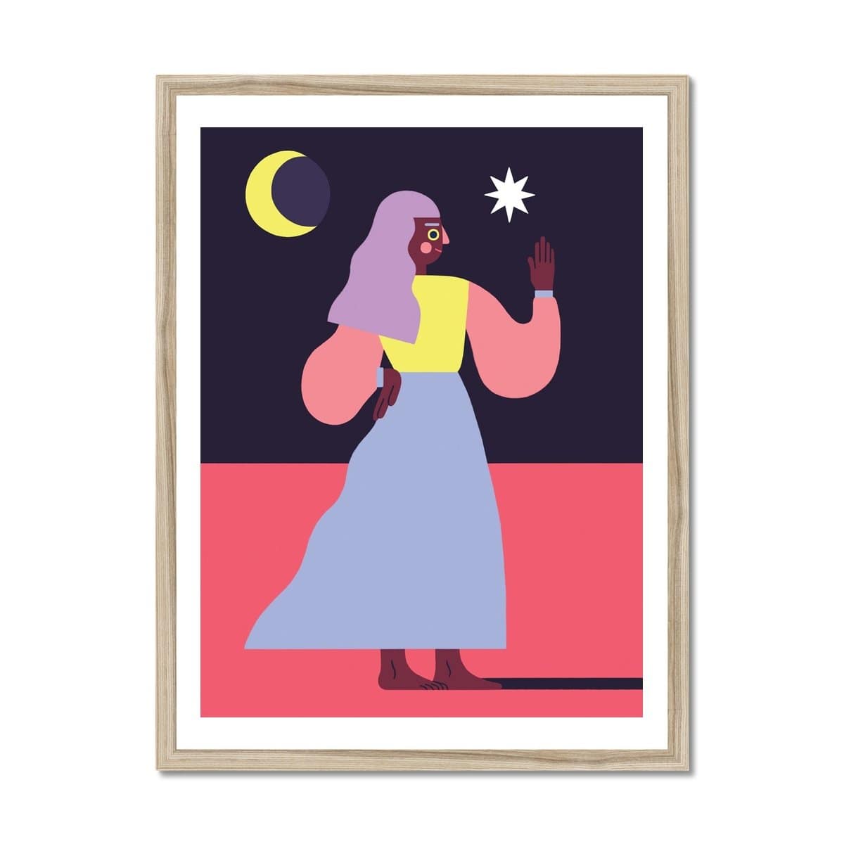 Prodigi Fine art 18"x24" / Natural Frame Louise Rosenkrands | Sorceress