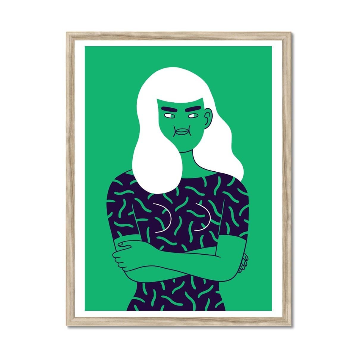 Prodigi Fine art 18"x24" / Natural Frame Louise Rosenkrands | Woman