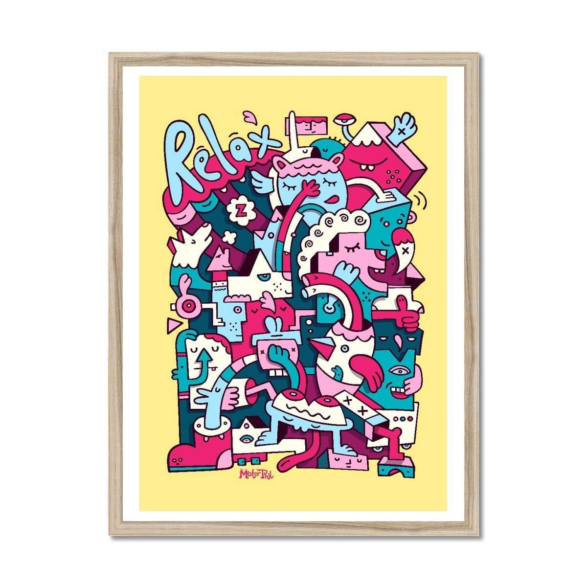 Prodigi Fine art 18"x24" / Natural Frame Mister Phil | Relax