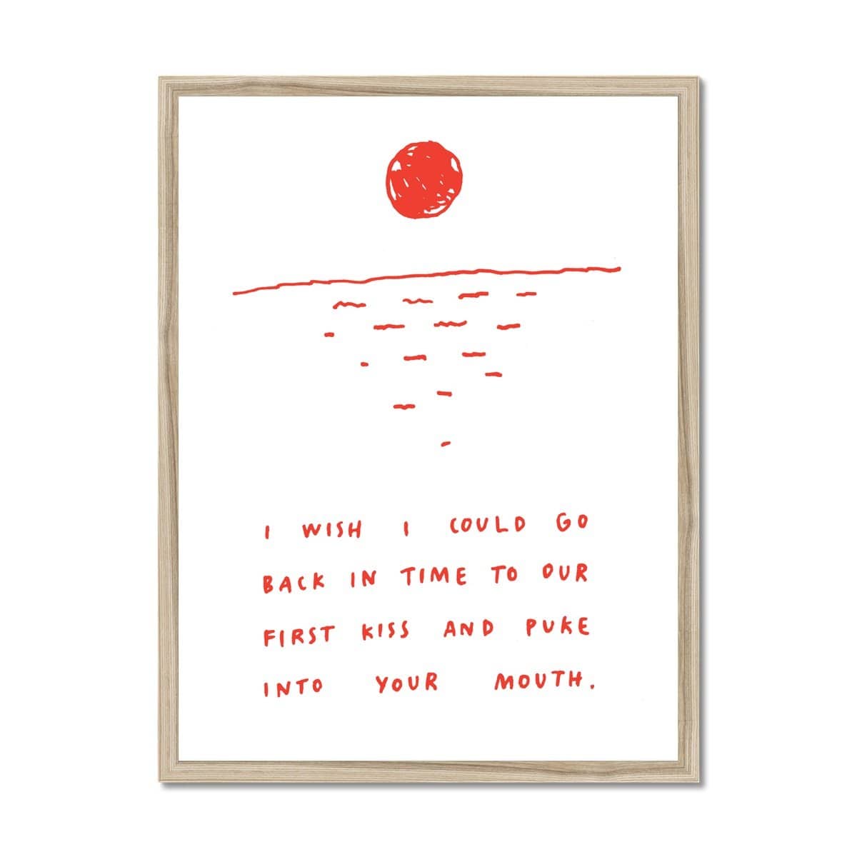 Prodigi Fine art 18"x24" / Natural Frame Nadine Redlich | Kiss