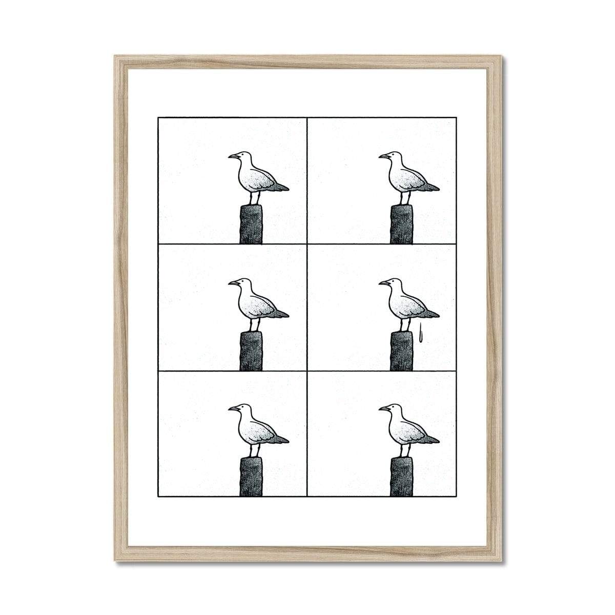 Prodigi Fine art 18"x24" / Natural Frame Nadine Redlich | Seagull