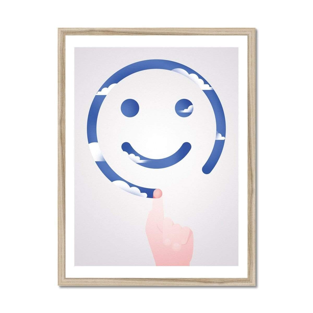 Prodigi Fine art 18"x24" / Natural Frame Nathalie Lees | Window Smiley