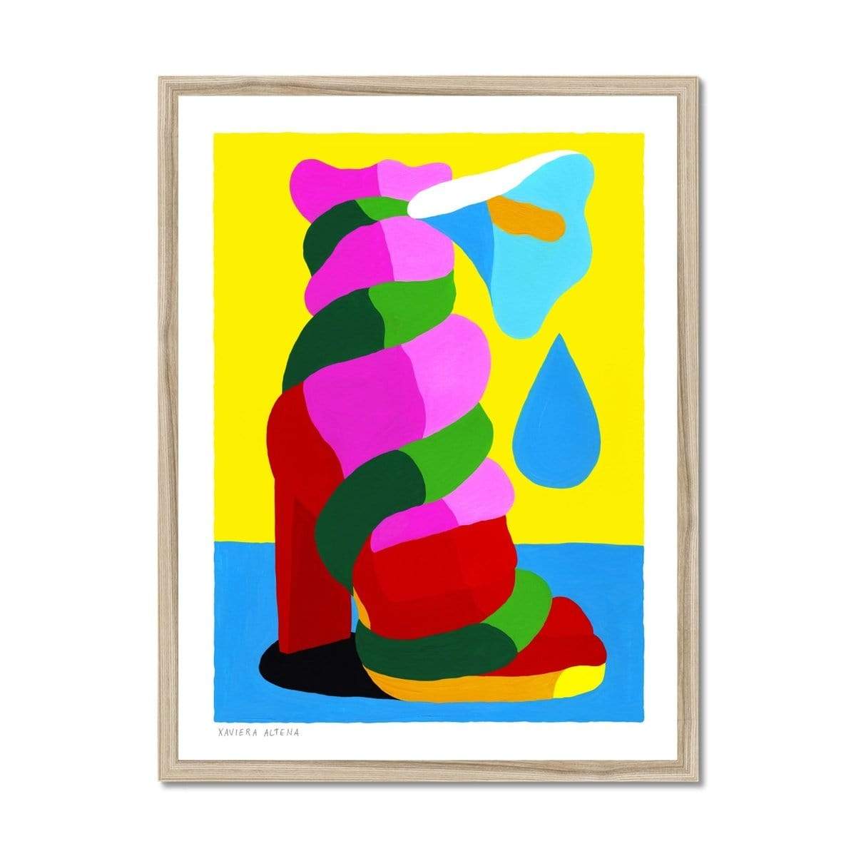 Prodigi Fine art 18"x24" / Natural Frame Norme de beauté Framed Print