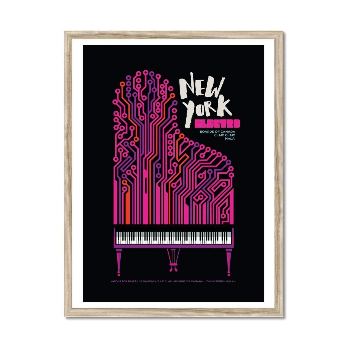 Prodigi Fine art 18"x24" / Natural Frame Peter Greenwood | Electro Piano