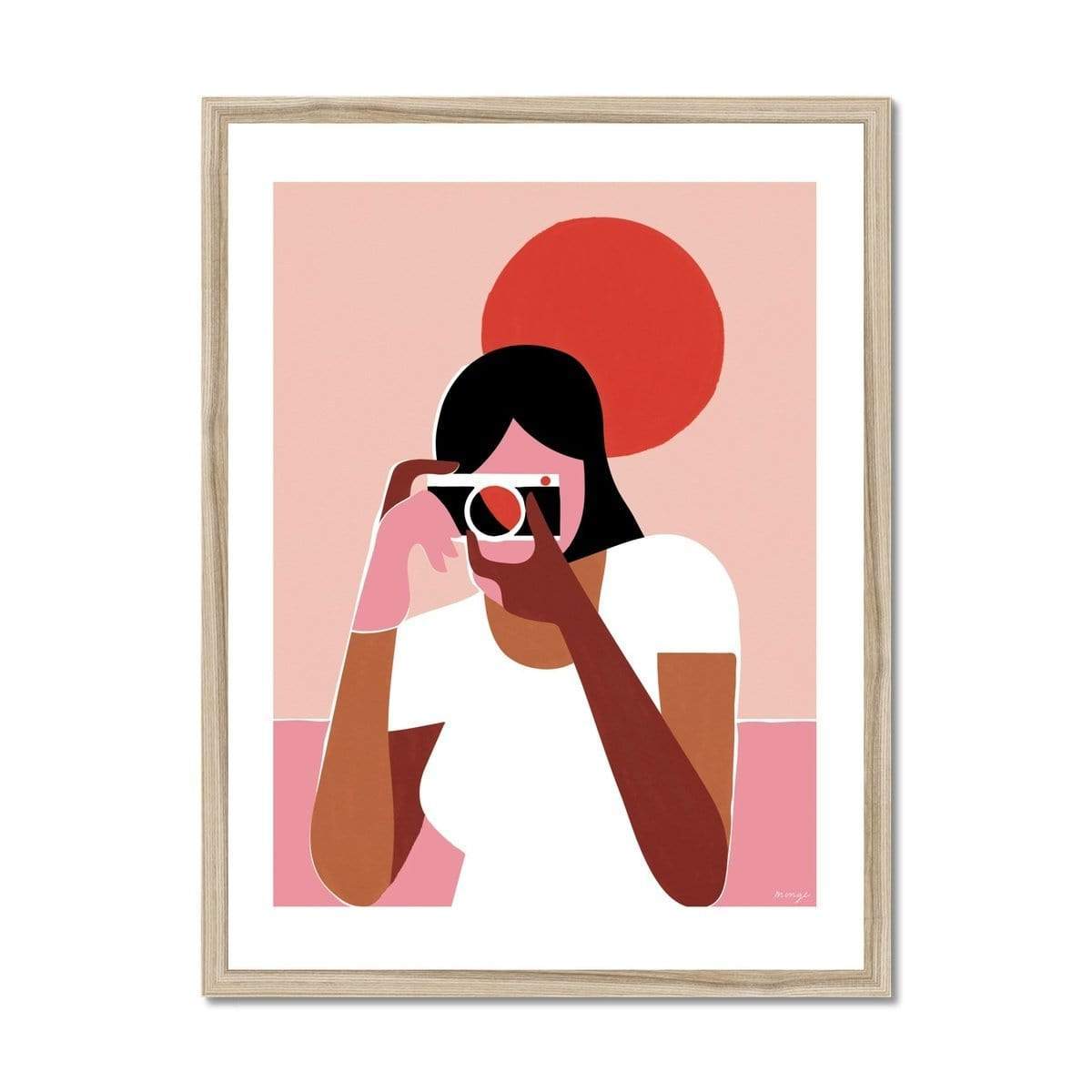 Prodigi Fine art 18"x24" / Natural Frame Quentin Monge | Catching the red light