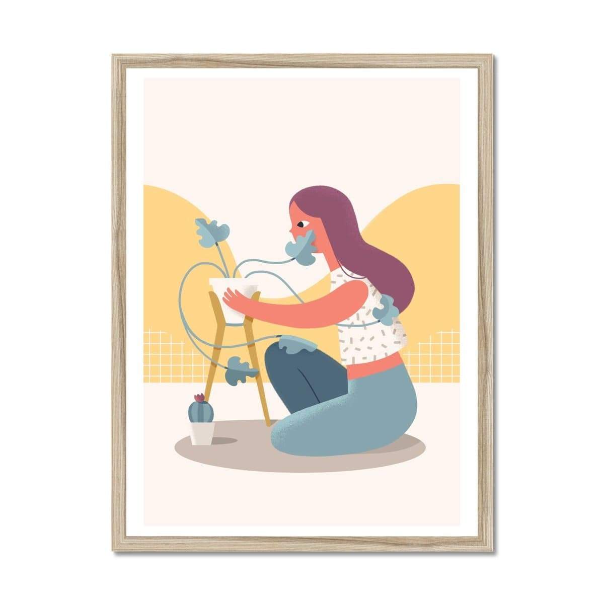 Prodigi Fine art 18"x24" / Natural Frame Roberto Blefari | Eco Lovers She