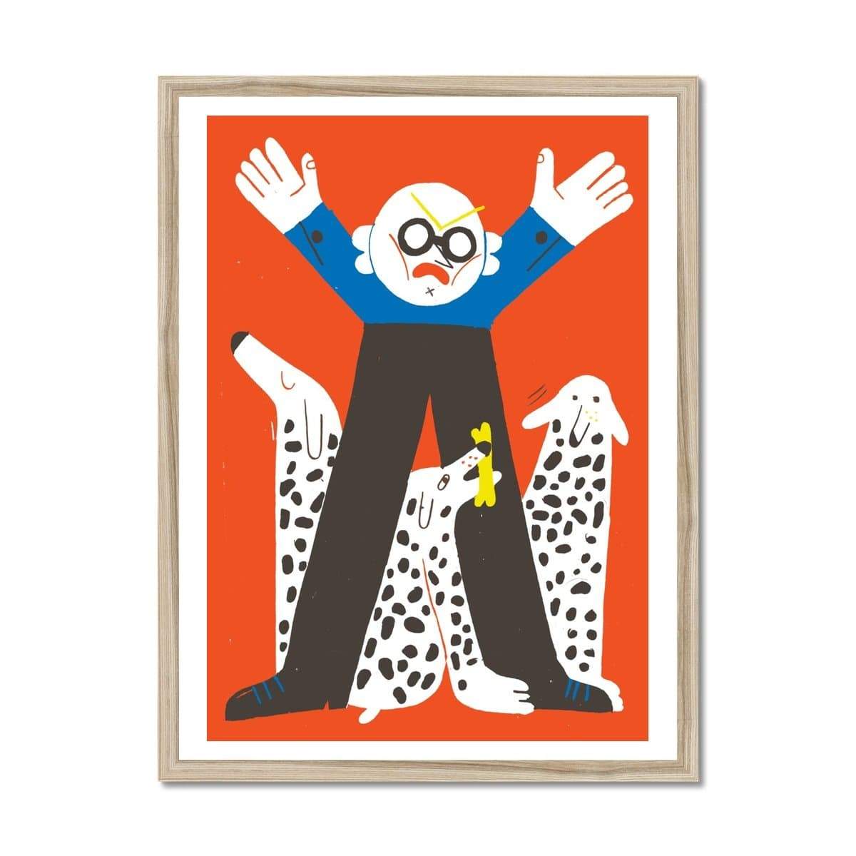 Prodigi Fine art 18"x24" / Natural Frame Sarah Mazzetti | Dogs