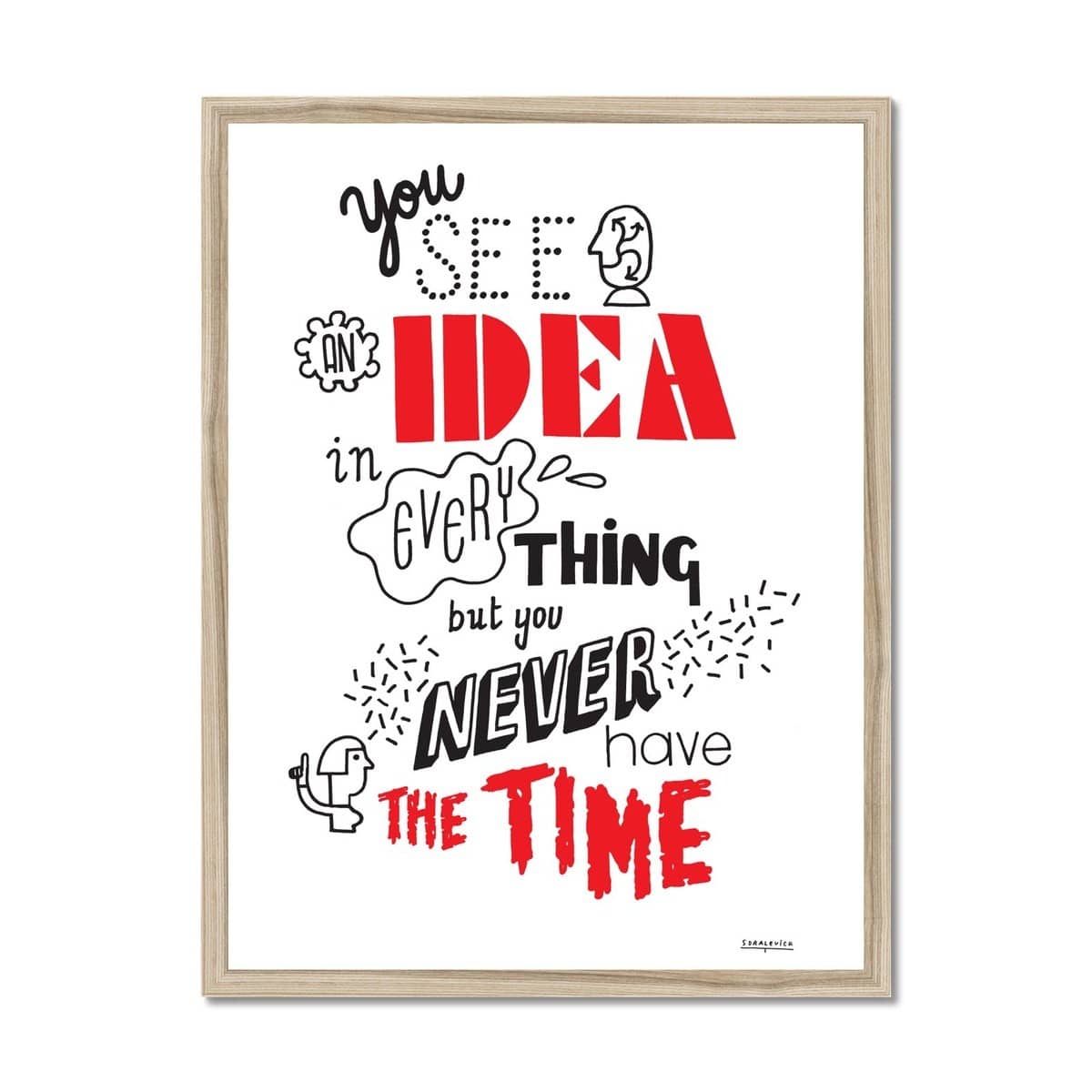 Prodigi Fine art 18"x24" / Natural Frame Teresa Sdralevich | Ideas