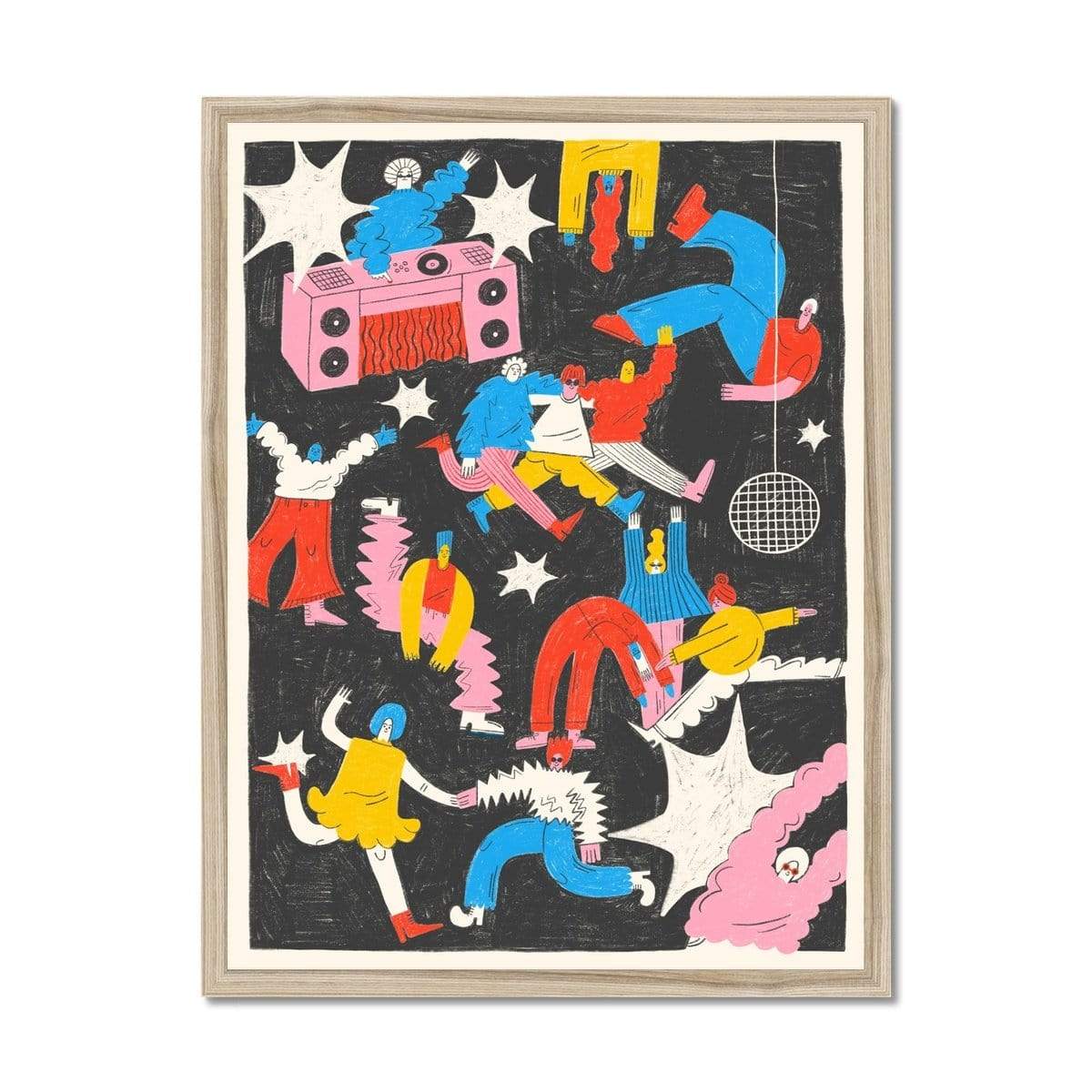 Prodigi Fine art 18"x24" / Natural Frame Tess Smith-Roberts | Boogie Wonderland