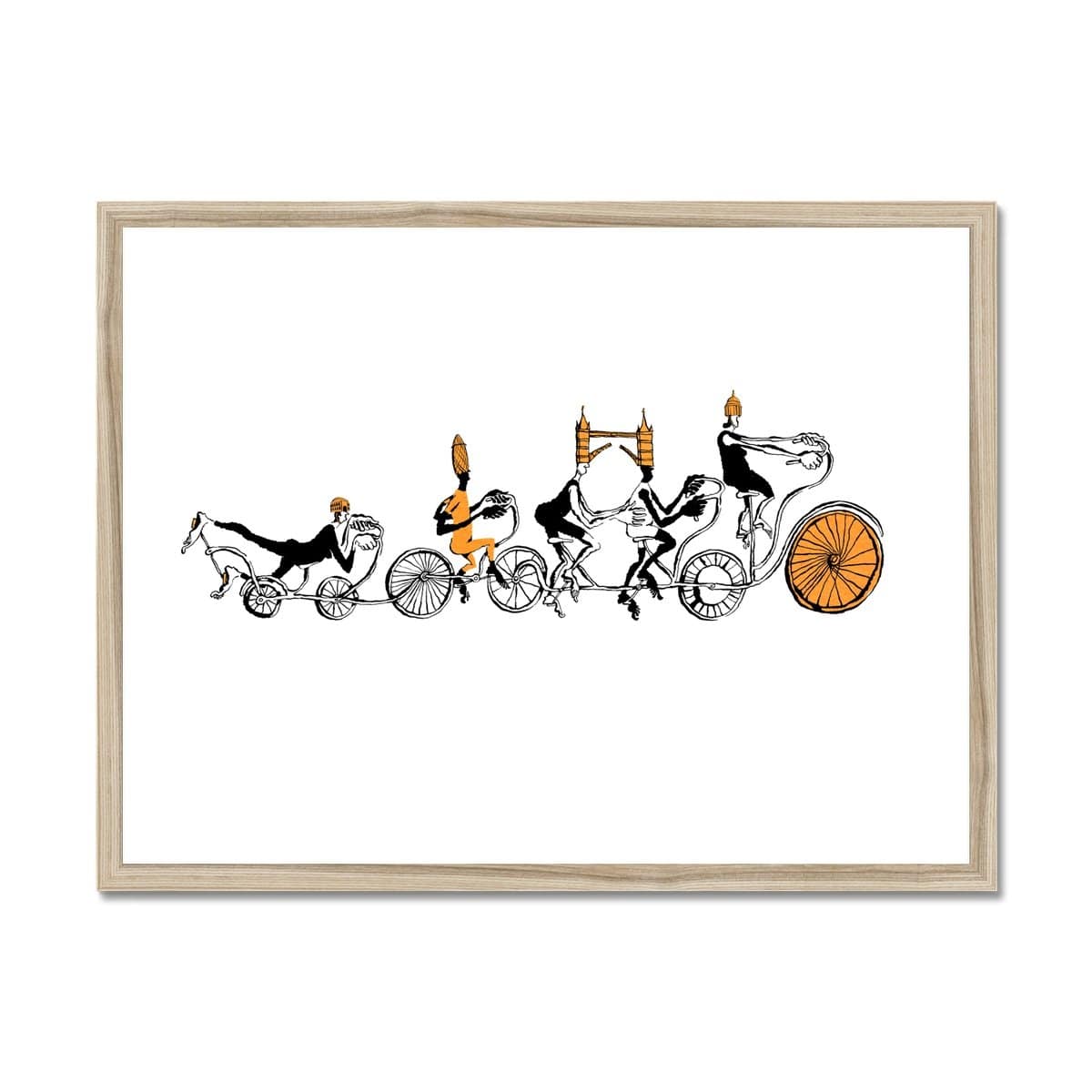 Prodigi Fine art 24"x18" / Natural Frame Belle Mellor | Skyline Cycle