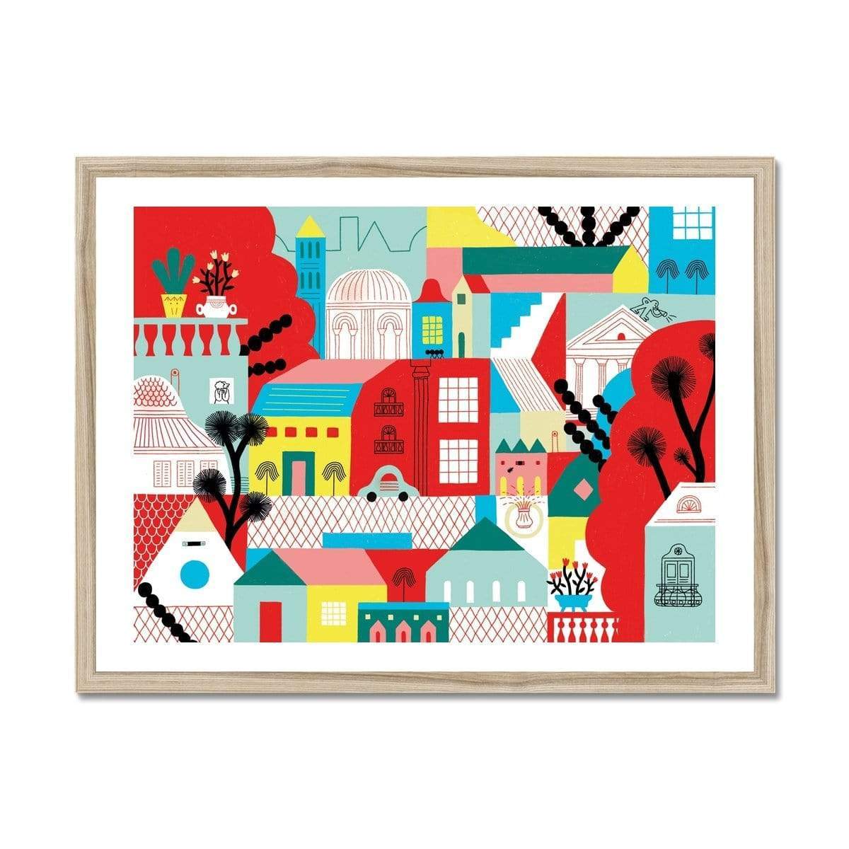 Prodigi Fine art 24"x18" / Natural Frame Cristina Spano | The City