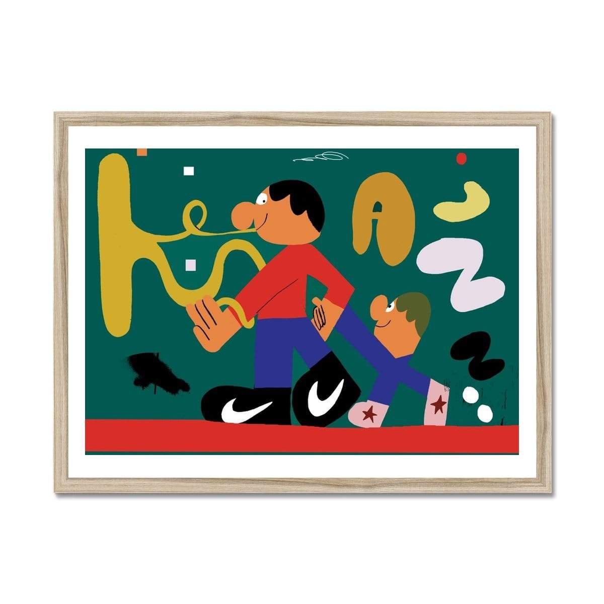 Prodigi Fine art 24"x18" / Natural Frame Lukasz Golędzinowski | Jazz