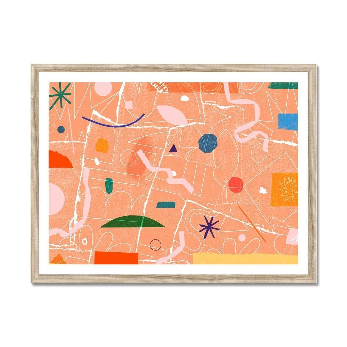 Prodigi Fine art 24"x18" / Natural Frame Pat Bradbury | Peachy Beachy Cheeky Party